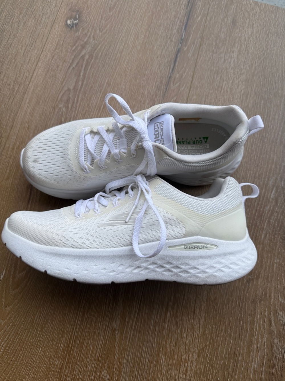 Skechers Women’s GOrun Athletic Sneakers in White